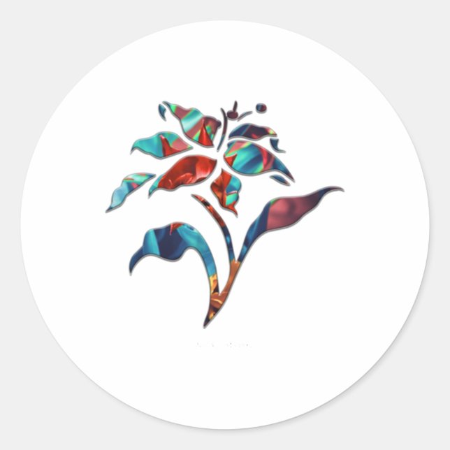 Adesivo Buquê Flores Três Vinhetas (Frente)