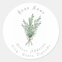 Buquê Rosemary de Aquarela com Arco de Juta