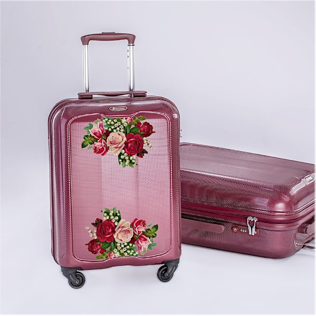 Adesivo Buquês de Rosa vermelha Vintage (Criador carregado)