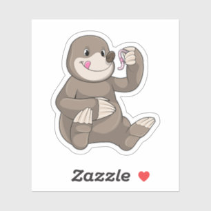 Adesivo Buraco com verme