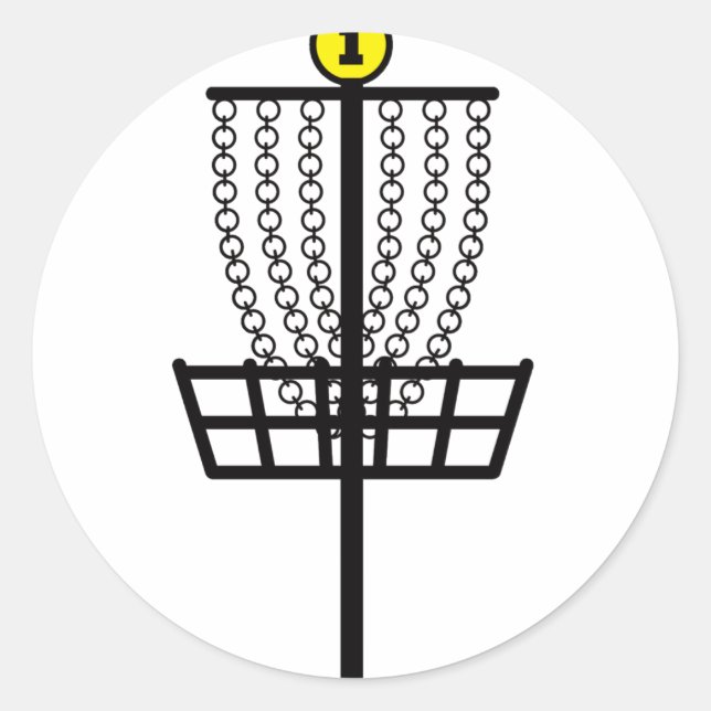 Adesivo Buraco de Golfe de Disco (Frente)