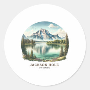 Adesivo Buraco de Jackson Wy Wyoming Lago Jenny Esqui Neve