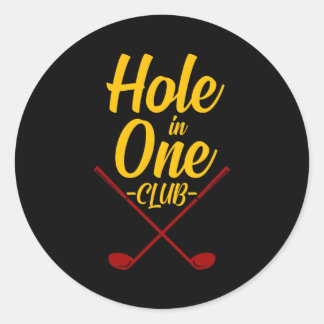 Adesivo Buraco Em Um Clube Golfe Engraçado Golfe Golfe