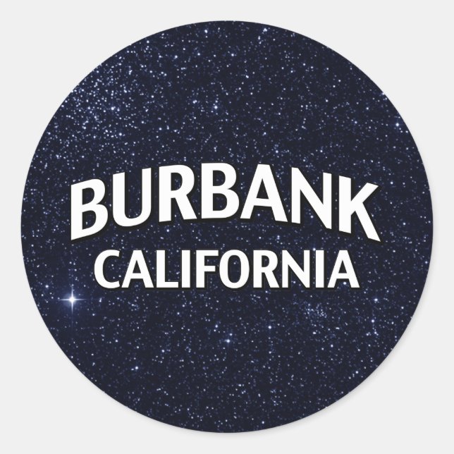 Adesivo Burbank California (Frente)