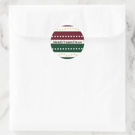 Adesivo Burgundy and Emerald Golden Polka Dots Christmas 