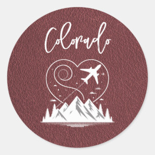 Adesivo Burgundy Colorado Passport
