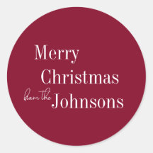 Burgundy Feliz Natal