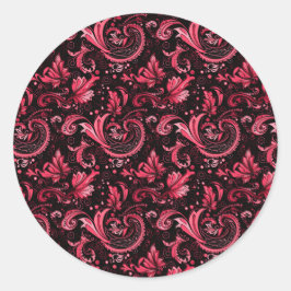 Adesivo Burgundy Paisley Stickers