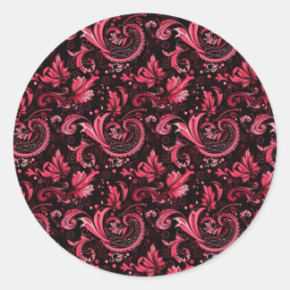 Adesivo Burgundy Paisley Stickers
