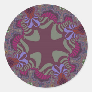 Adesivo Burgundy Rainbow Cross
