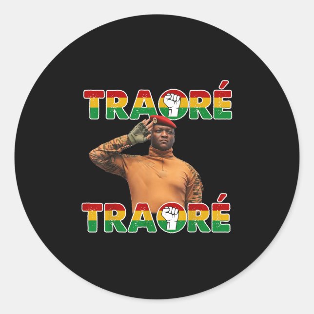 Adesivo Burkina Faso - Ibrahim Traoré _ Thomas Sankara (Frente)