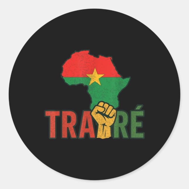 Adesivo Burkina Faso-ibrahim Traoré _ Thomas Sankara (Frente)