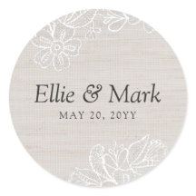 Burlap e Lace Wedding
