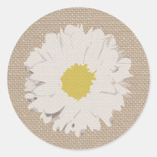 Adesivo Burlap Inspirou Daisy Sticker