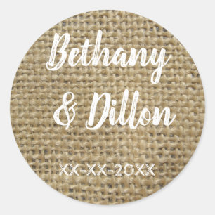Adesivo Burlap Wedding