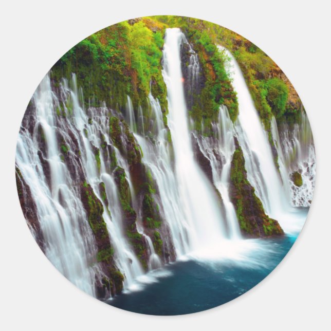 Adesivo Burney Falls, Mcarthur-Burney Falls Memorial (Frente)