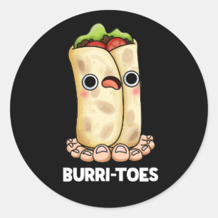 Adesivo Burrites Funny Burrito Pun Dark BG