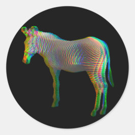 Adesivo Burro Arco-íris