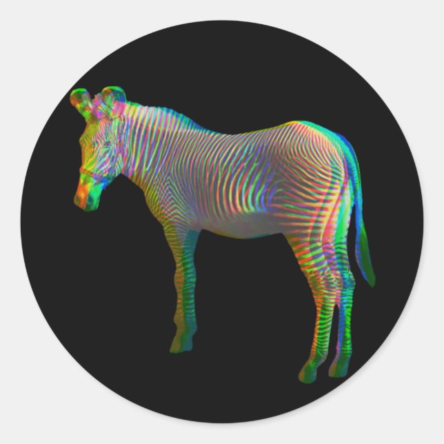 Adesivo Burro Arco-íris (Frente)