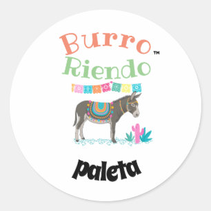 Adesivo burro riendo paletas 2