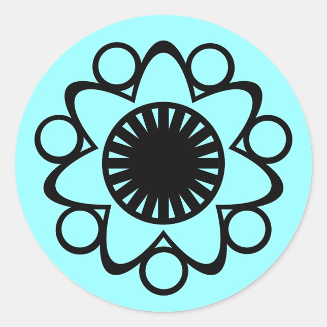 Adesivo Burst com Vidraças, Preto (Frente)