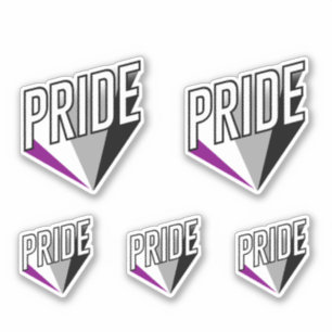 Adesivo Burst do Orgulho Asexual