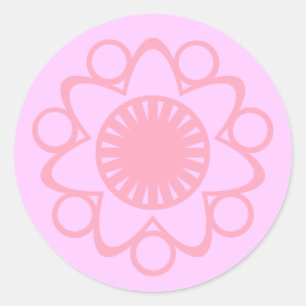 Adesivo Bursting with Life Flower Stickers, rosa