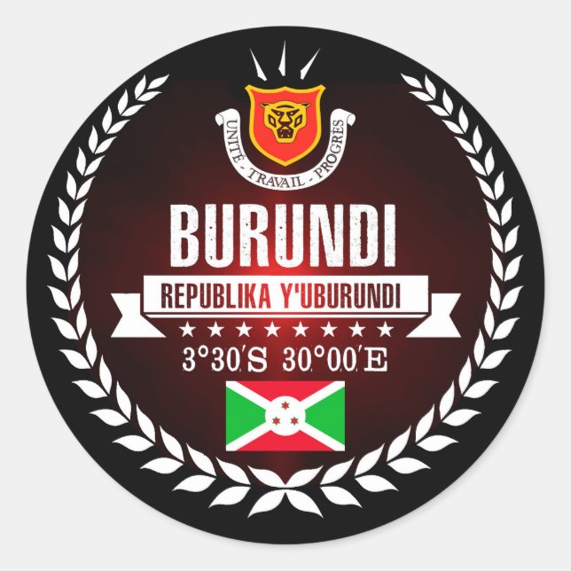 Adesivo Burundi (Frente)