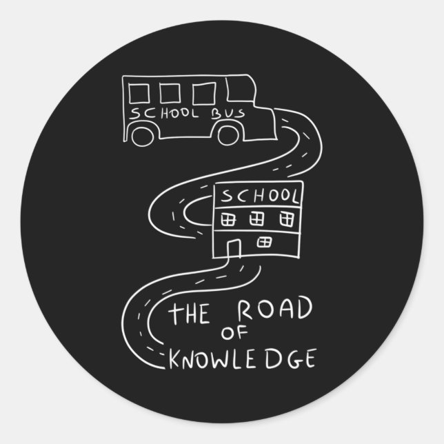Adesivo Bus Driver the Road of Knowledge (Frente)