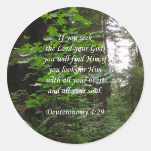 Adesivo Busca do ~ do 4:29 de Deuteronomy o senhor