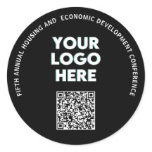Business Conference Custom Logo QR 