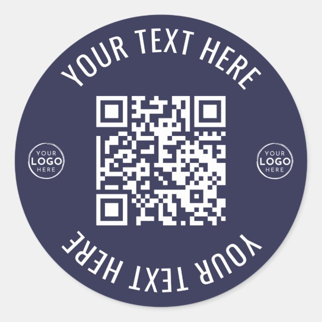 Adesivo Business Logo QR Code (Frente)
