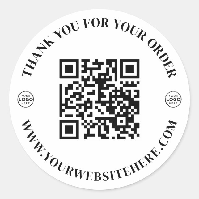 Adesivo Business Logo Thank You (Frente)