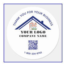Business Obrigado Logotipo Personalizado Código QR