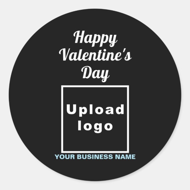 Adesivo Business Valentine Greeting On Navy Blue  (Frente)