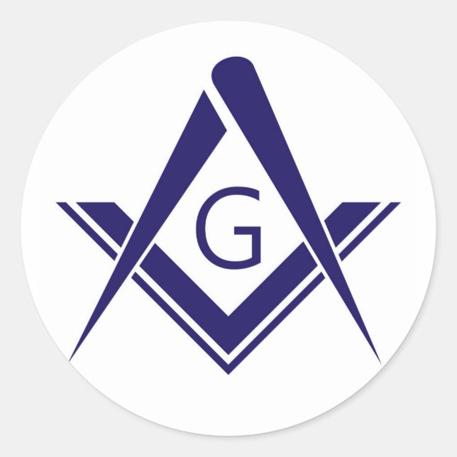 Adesivo bússola freemason guild mason (Frente)