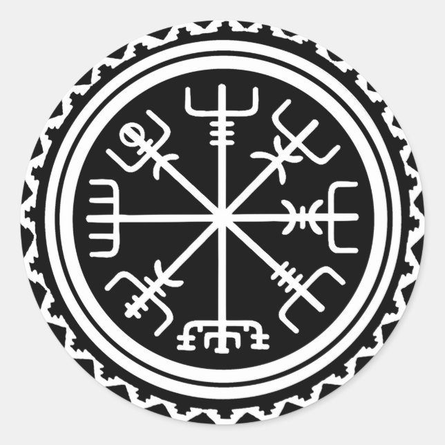 Adesivo Bússola Viking Vegvisir (Frente)