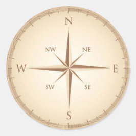 Adesivo Bússola Vintage