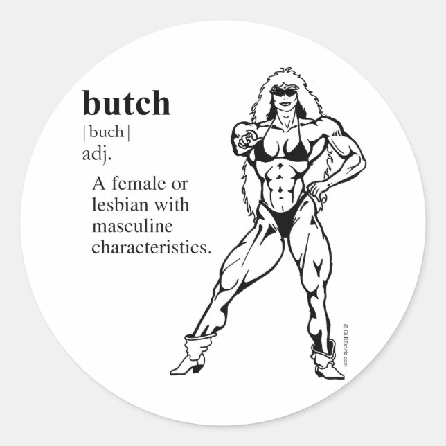 Adesivo BUTCH (lésbica) (Frente)