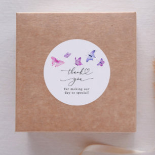 Adesivo Butterflies Whimsy Favor do Chá de panela