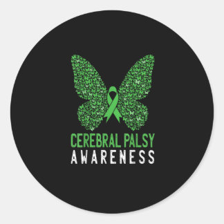 Adesivo Butterfly Cerebral Palsy Awareness Green Ribbon