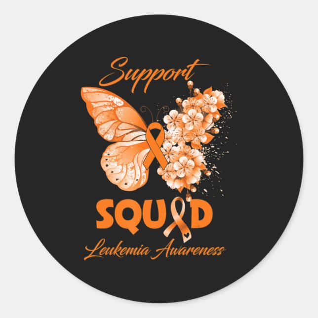 Adesivo Butterfly Support Squad Leukemia Awareness  (Frente)