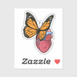Adesivo Butterfly with Heart<br><div class="desc">This design is the perfect gift for a birthday,  Christmas and other celebrations. It is suitable for women,  men and kids.</div>