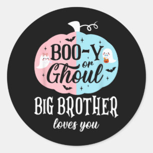 Adesivo Buu ou Fantasma O Grande Irmão Ama Boo Halloween