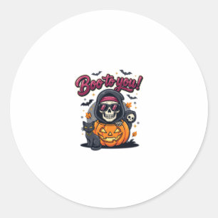 Adesivo Buu para Você Esqueleto de Abóbora de Halloween