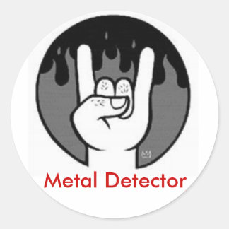 Adesivo buzinas do diabo, detector de metais