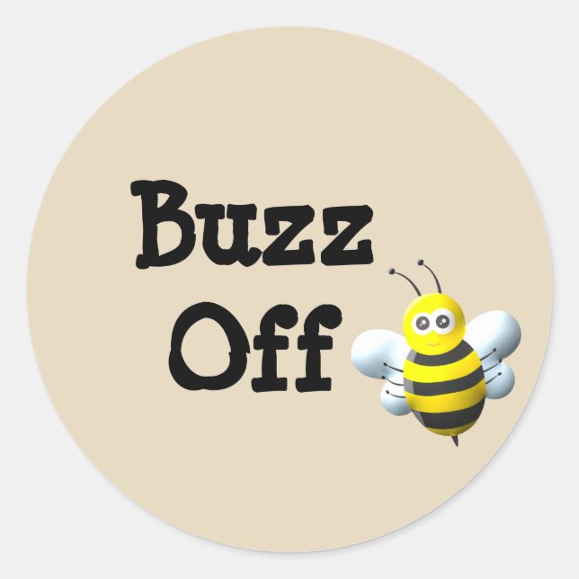 Adesivo Buzz Off Bee (Frente)