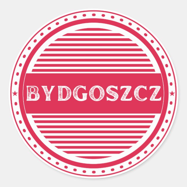 Adesivo Bydgoszcz City Pride Emblem – Polish Identity (Frente)