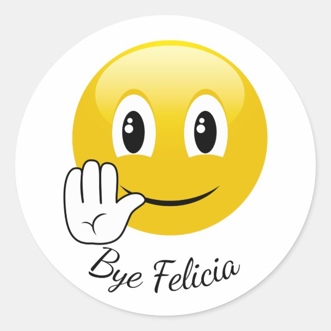 Adesivo Bye Felicia Emoji Stickers (Frente)