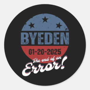 Adesivo Byeden Bye Den Biden Trump Inauguração Dia 2025 A